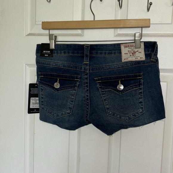 NWT Womens True Religion Joey Cut-Off Low Rise Shorts 29 MSRP $119 - Picture 7 of 9